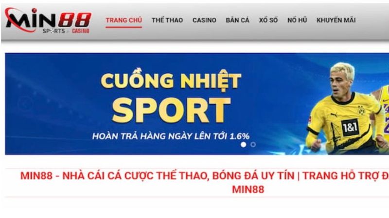 Lưu ý khi đăng nhập Min88